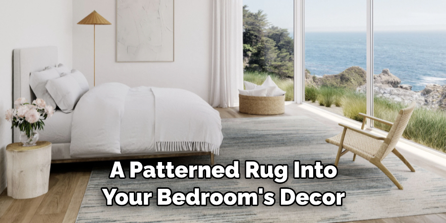 A Patterned Rug Into Your Bedroom's Decor
