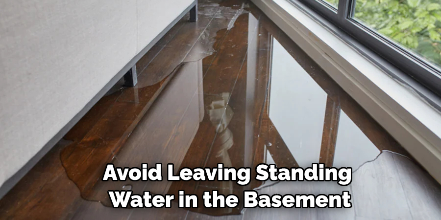 Avoid Leaving Standing Water in the Basement