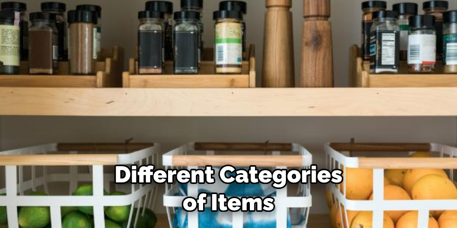 Different Categories of Items
