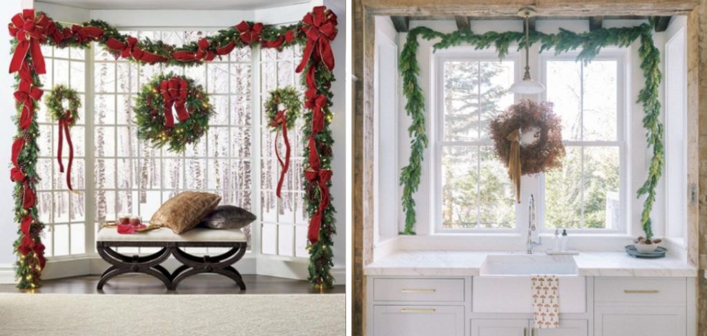 How to Hang Garland on Curtain Rod