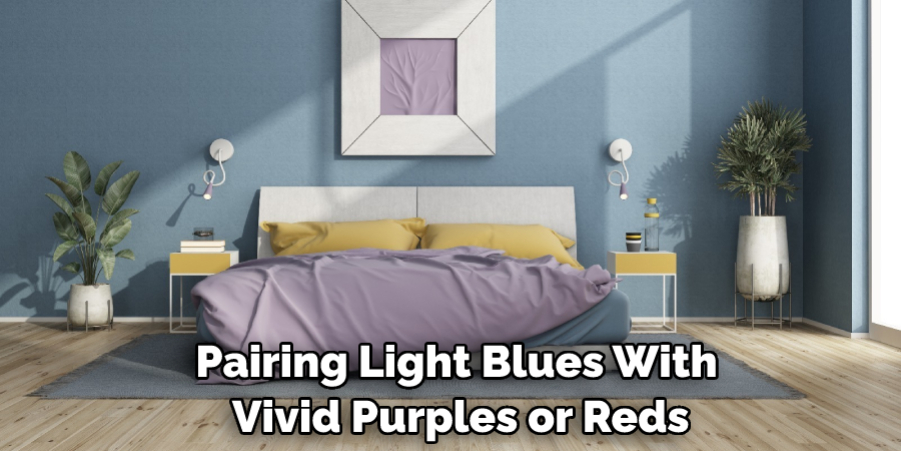 Pairing Light Blues With Vivid Purples or Reds