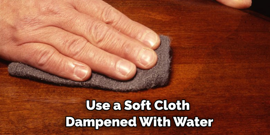 Use a Soft Cloth Dampened With Water