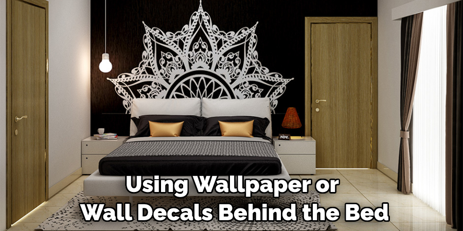 Using Wallpaper or Wall Decals Behind the Bed
