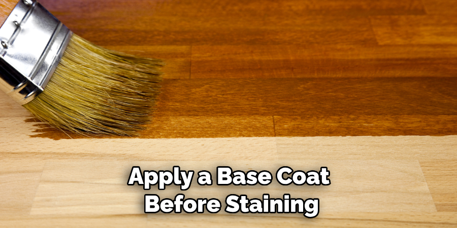 Apply a Base Coat Before Staining Your Stairs