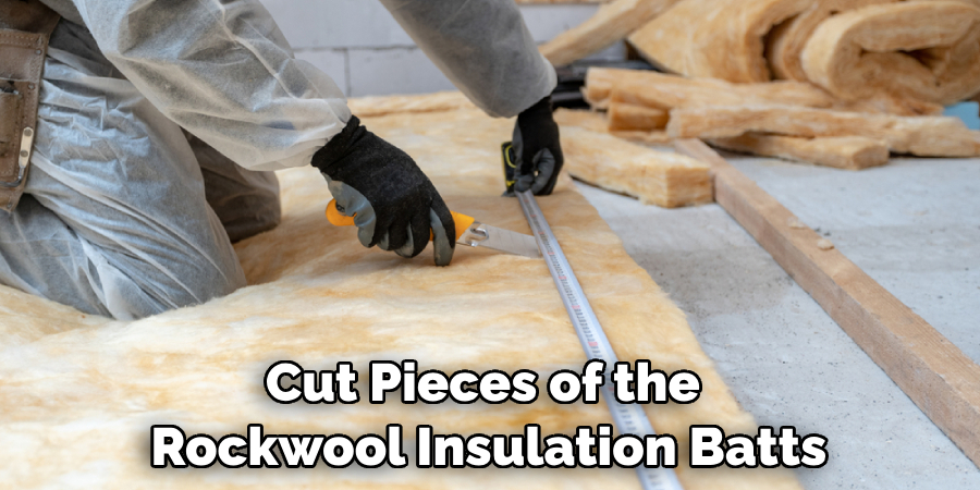 Cut Pieces of the Rockwool Insulation Batts