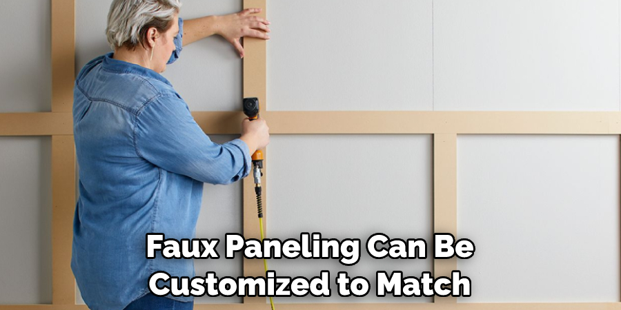 Faux Paneling Can Be Customized to Match