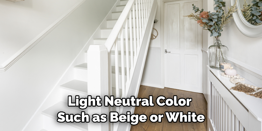Light Neutral Color Such as Beige or White