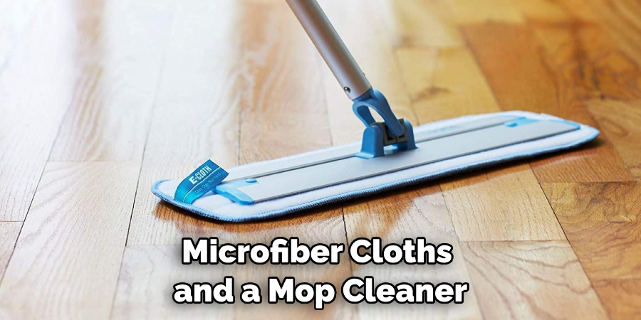 Microfiber Cloths and a Mop Cleaner