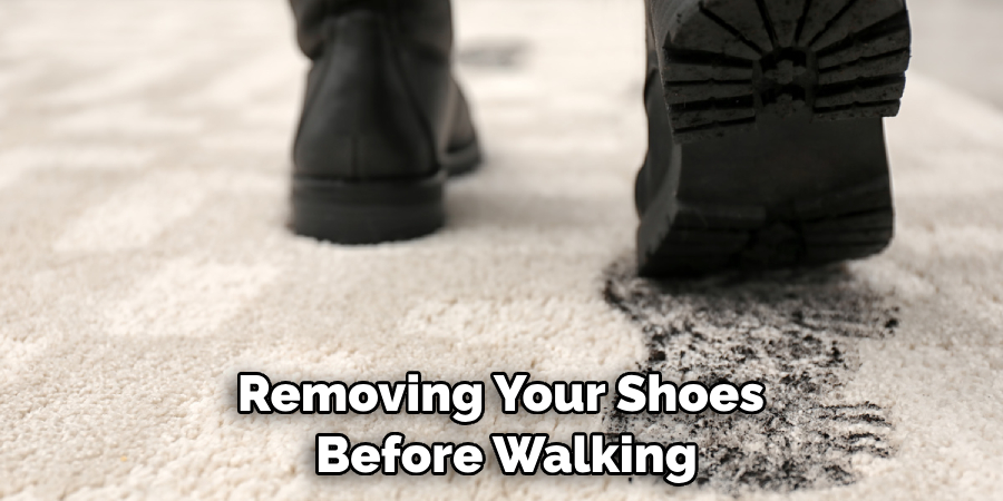 Removing Your Shoes Before Walking