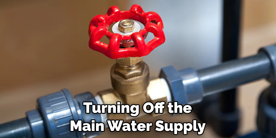 Turning Off the Main Water Supply 