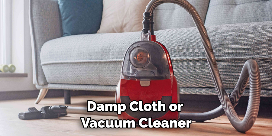 Damp Cloth or Vacuum Cleaner