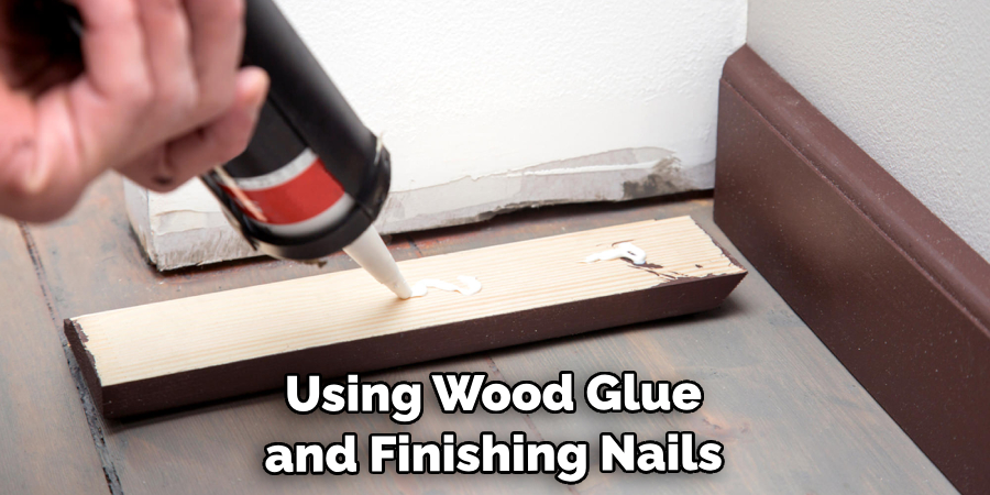 Using Wood Glue and Finishing Nails