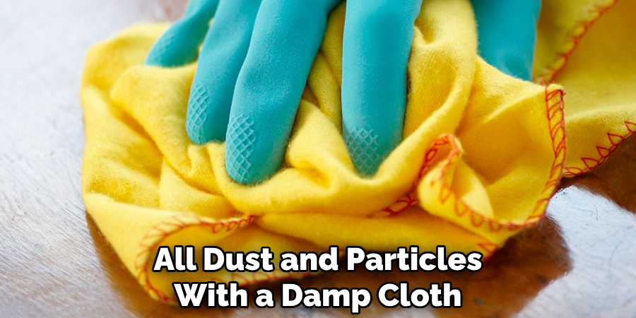 All Dust and Particles With a Damp Cloth