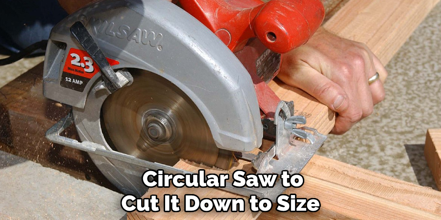  Circular Saw to Cut It Down to Size