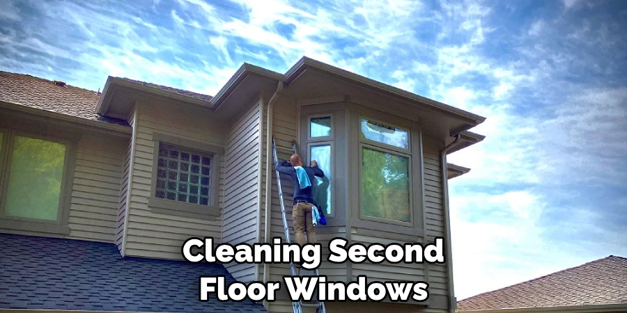 Cleaning Second Floor Windows