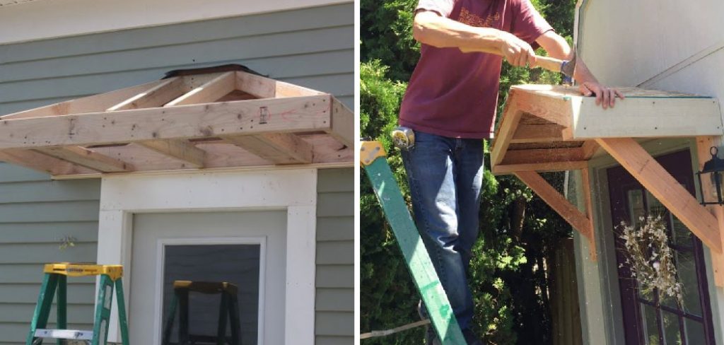 How to Build a Roof Overhang over an Exterior Door