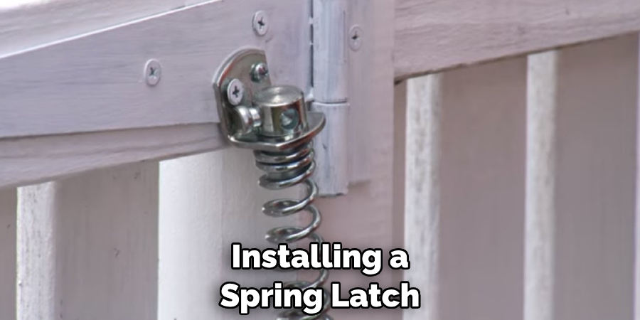 Installing a Spring Latch