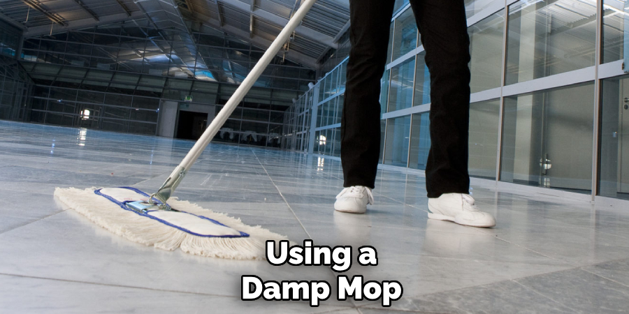 Using a Damp Mop