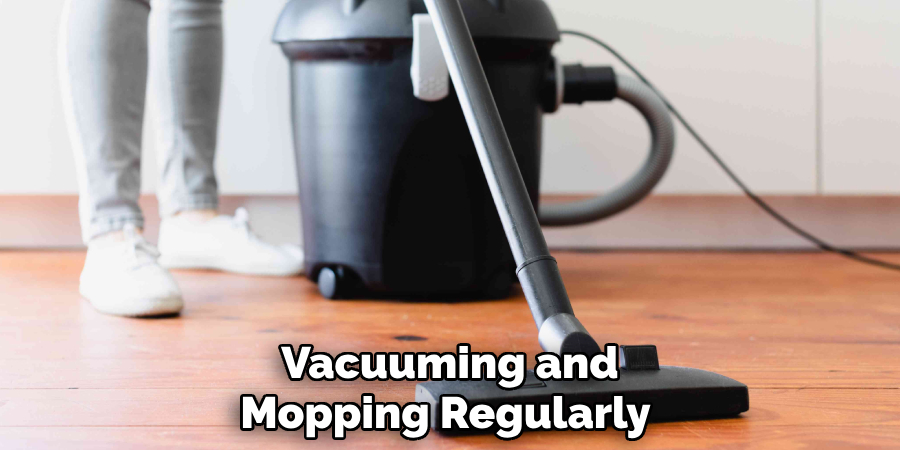 Vacuuming and Mopping Regularly 