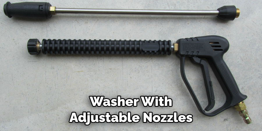 Washer With Adjustable Nozzles