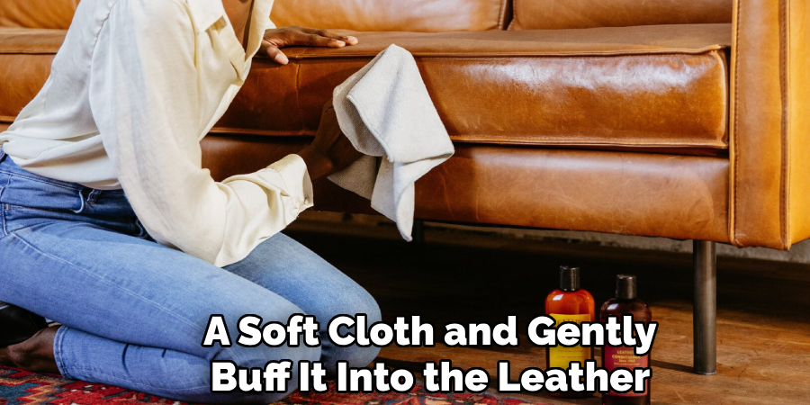 A Soft Cloth and Gently Buff It Into the Leather