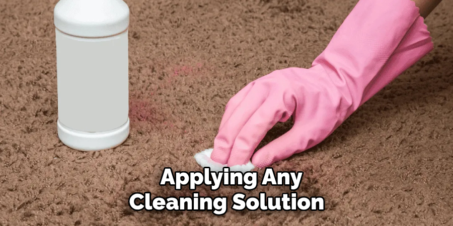 Applying Any Cleaning Solution 