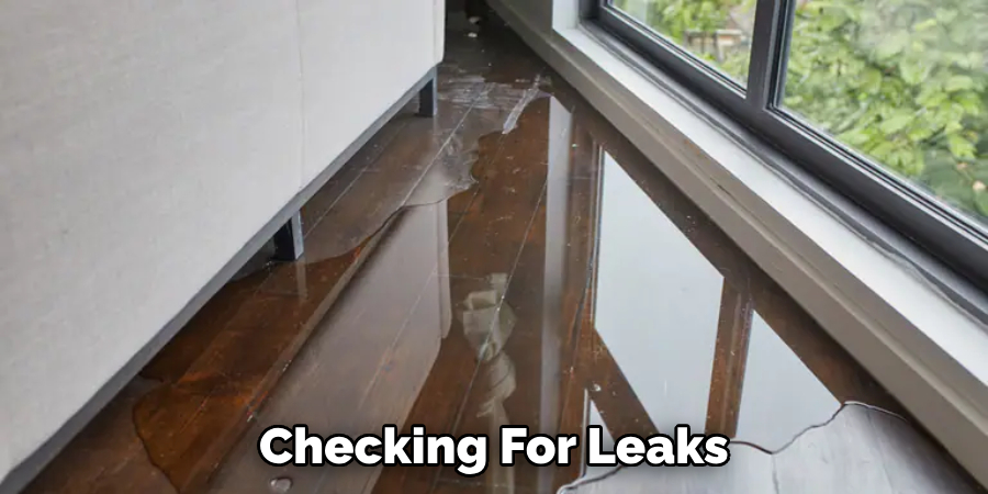 Checking For Leaks