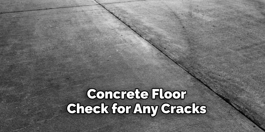 Concrete Floor Check for Any Cracks