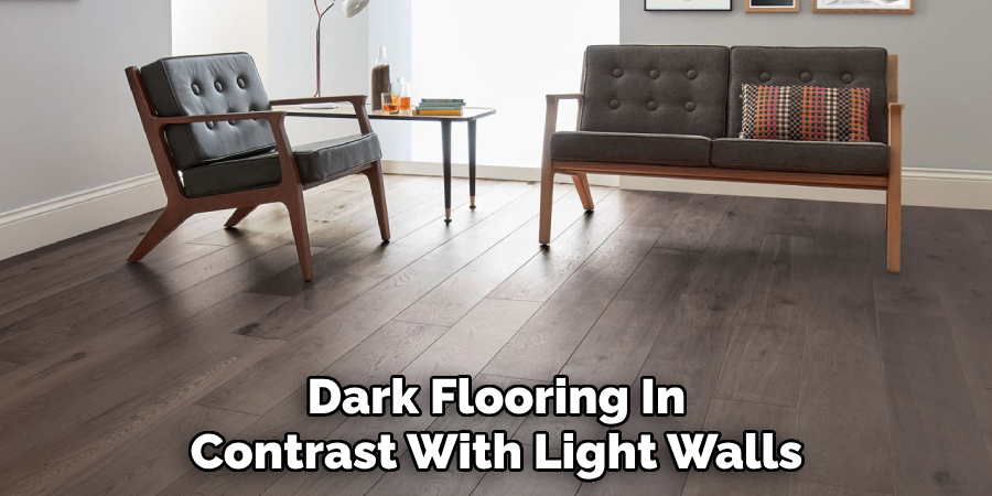 Dark Flooring In Contrast With Light Walls