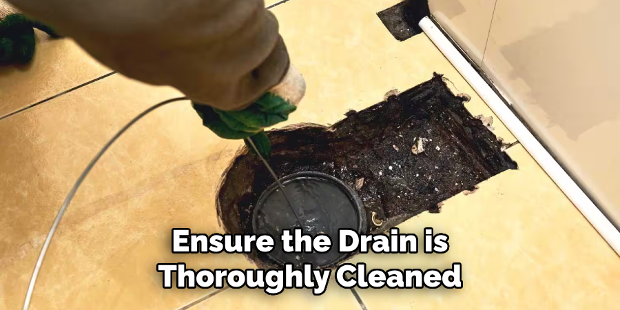 Ensure the Drain is Thoroughly Cleaned