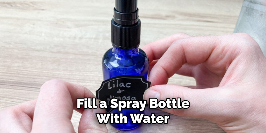 Fill a Spray Bottle With Water 