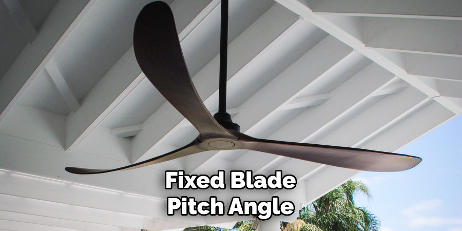 Fixed Blade Pitch Angle