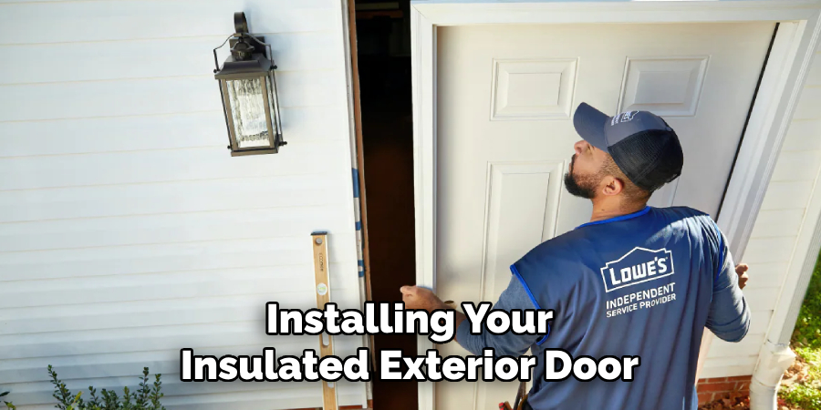 Installing Your Insulated Exterior Door
