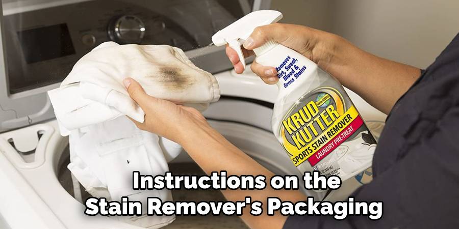  Instructions on the Stain Remover's Packaging