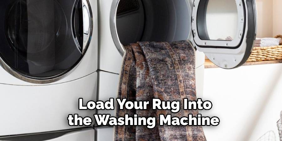  Load Your Rug Into the Washing Machine