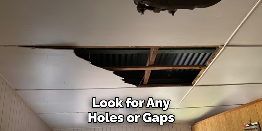 Look for Any Holes or Gaps