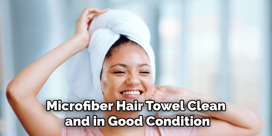 Microfiber Hair Towel Clean and in Good Condition