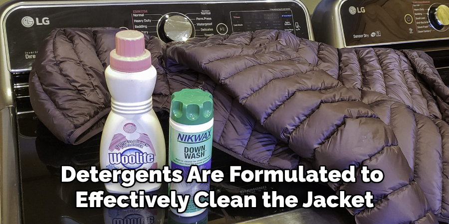 Detergents Are Formulated to Effectively Clean the Jacket