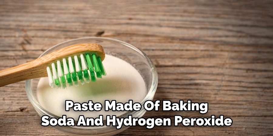 Paste Made Of Baking Soda And Hydrogen Peroxide