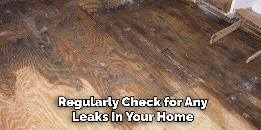 Regularly Check for Any Leaks in Your Home