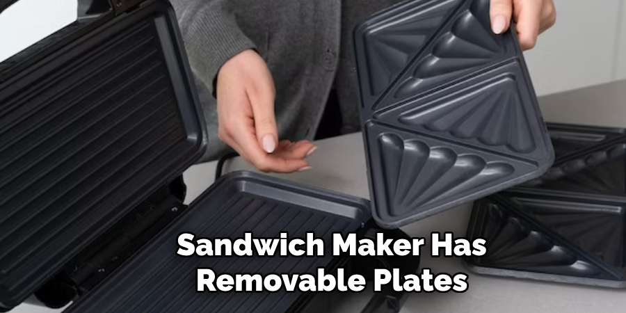 Sandwich Maker Has Removable Plates