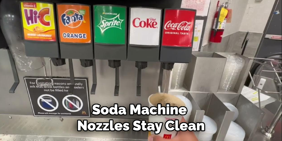 Soda Machine Nozzles Stay Clean