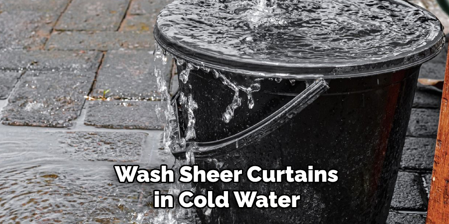  Wash Sheer Curtains in Cold Water