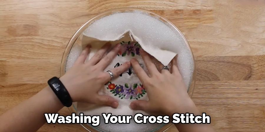 Washing Your Cross Stitch