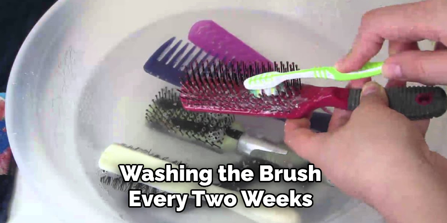 Washing the Brush Every Two Weeks 