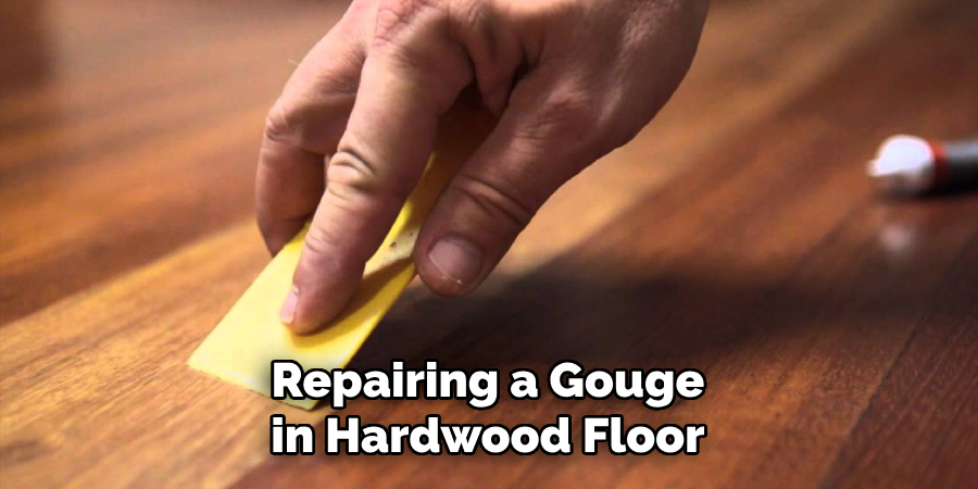 Repairing a Gouge in Hardwood Floor