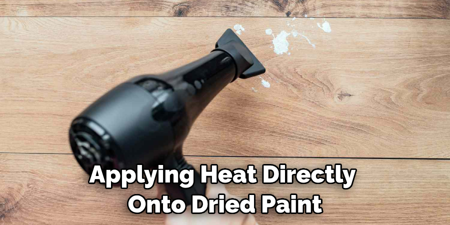 Applying Heat Directly Onto Dried Paint