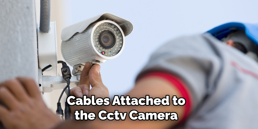 Cables Attached to the Cctv Camera