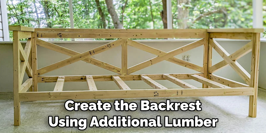 Create the Backrest Using Additional Lumber