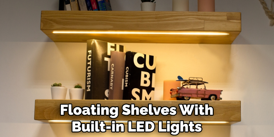 Floating Shelves With Built-in LED Lights